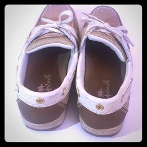 Margaritaville Leather Boat Shoes Women Size 6